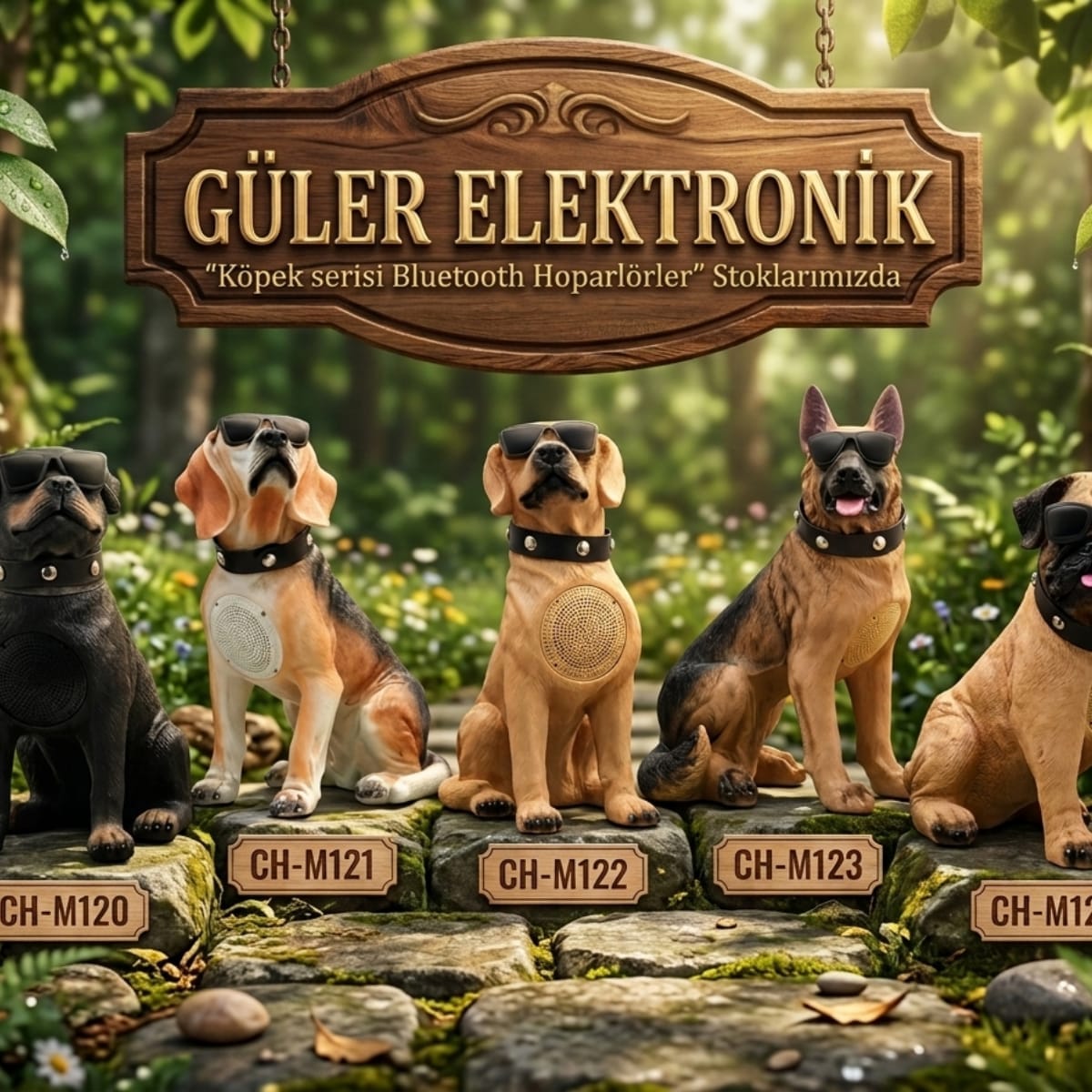 JRL CH-M121 Köpek Tasarımlı Bluetooth Hoparlör - Görsel 4