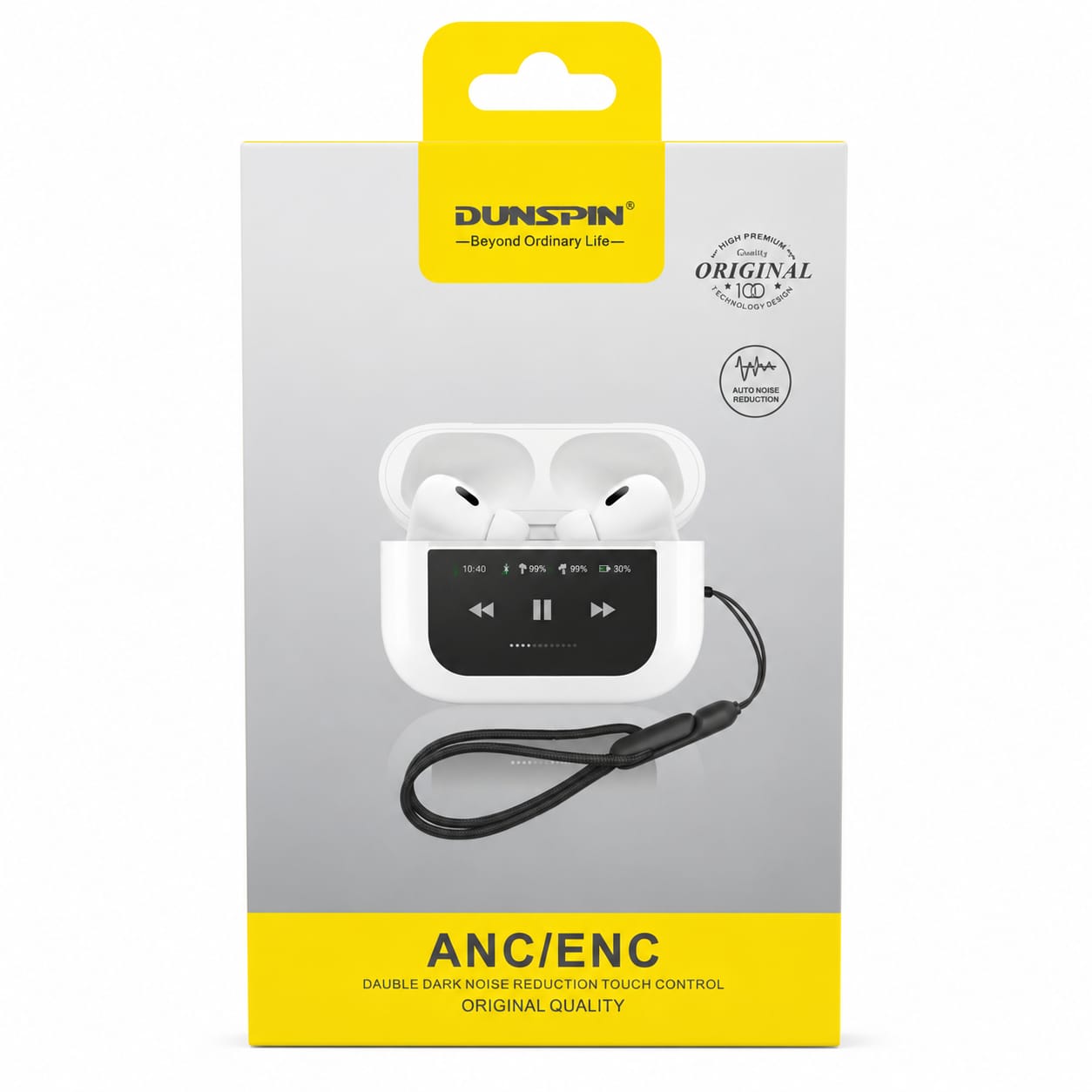 Dunspin DS-PRO6 ANC Dijital Ekranlı Bluetooth Kulak İçi Kulaklık - Görsel 3