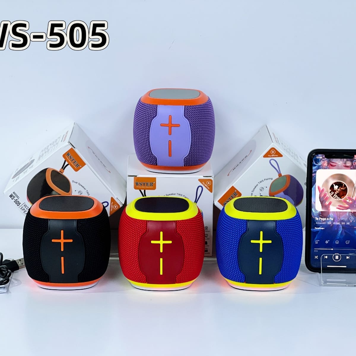 JRL WS-505 Su Geçirmez Taşınabilir Bluetooth Hoparlör - Görsel 2