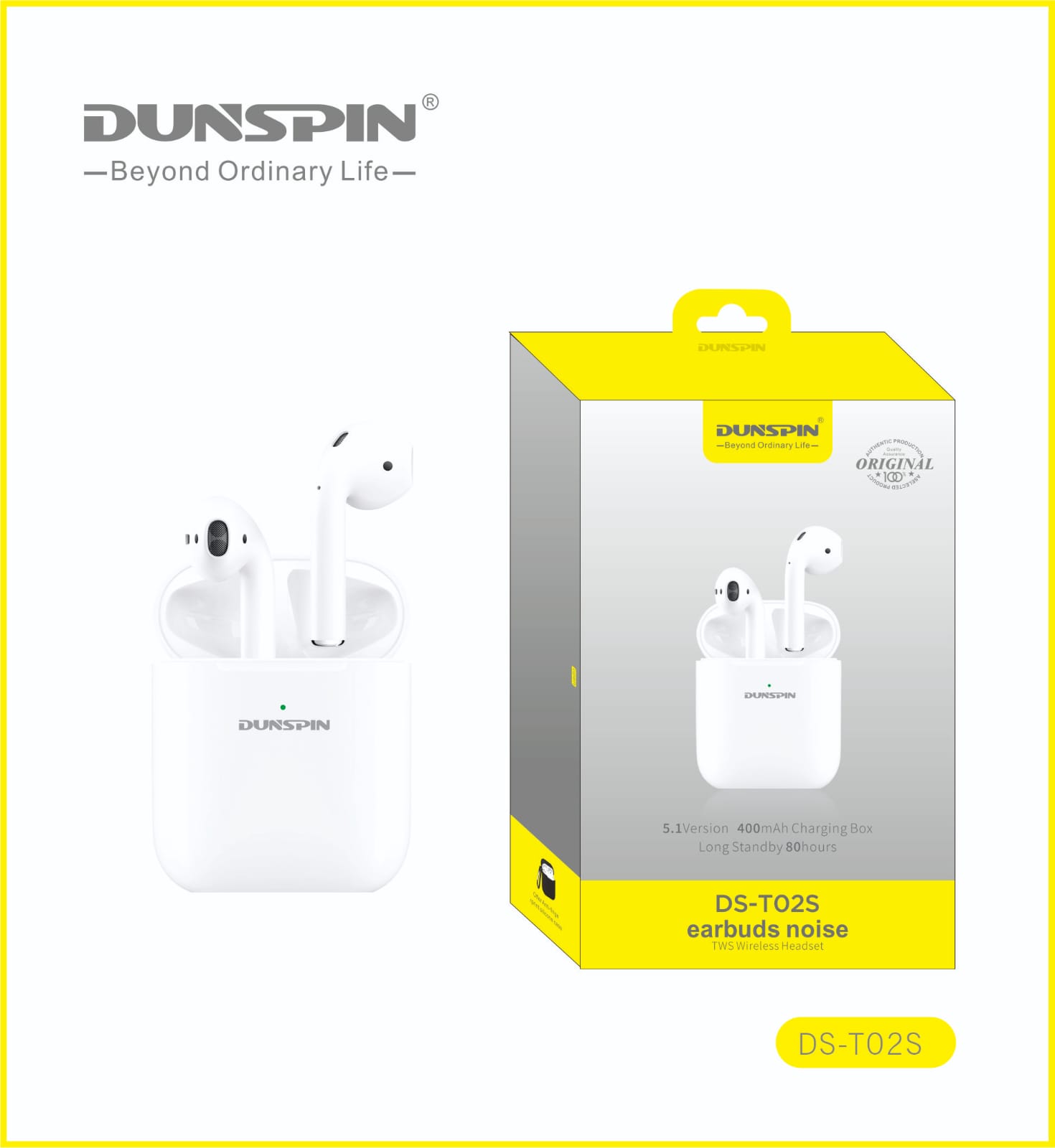 Dunspin DS-T02S Bluetooth Kulak İçi Kulaklık - Görsel 2