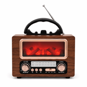 GLR NS-901BT Nostaljik Şömine Görünümlü Bluetooth Radyo Hoparlör