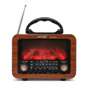 GLR NS-03A Nostaljik Şömine Görünümlü Bluetooth Radyo Hoparlör