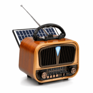 GLR YG-6012BTS Solar Panelli Nostaljik Görünümlü Bluetooth Radyo Hoparlör
