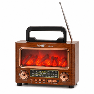 GLR NS-02A Nostaljik Şömine Görünümlü Bluetooth Radyo Hoparlör