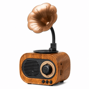 GLR B5 Nostaljik Plak Çalar Görünümlü Bluetooth Hoparlör