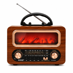 GLR NS-902BT Nostaljik Şömine Görünümlü Bluetooth Radyo Hoparlör