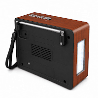 GLR YG-2111 Led Fenerli Nostaljik Görünümlü Bluetooth Radyo Hoparlör - Görsel 2