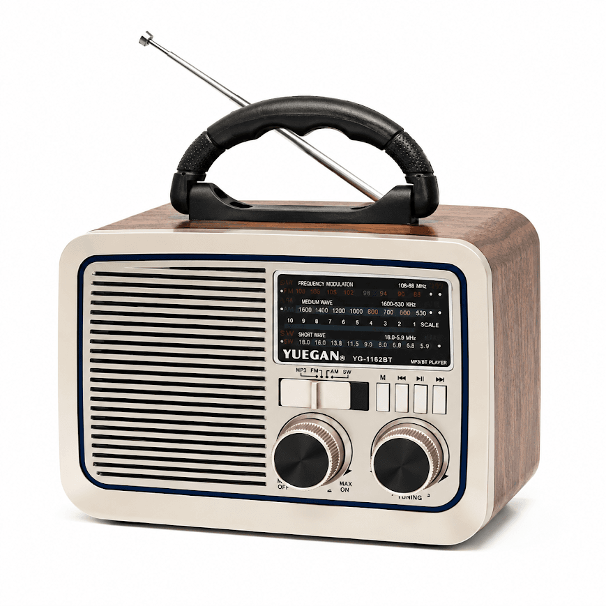 GLR YG-1182BT Nostaljik Görünümlü Bluetooth Radyo Hoparlör