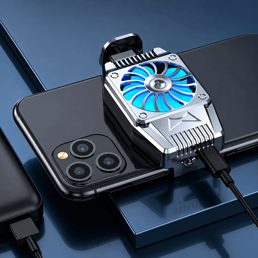 GLR_Tech H15 Şarjlı Işıklı Telefon Soğutucu Fan - Görsel 4