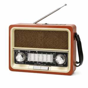 GLR YG-2111 Led Fenerli Nostaljik Görünümlü Bluetooth Radyo Hoparlör