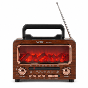 GLR NS-01A Nostaljik Şömine Görünümlü Bluetooth Radyo Hoparlör