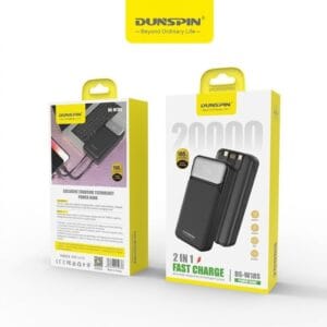 Dunspin DS-W18S Dijital Göstergeli 20000 mAh Dahili Kablolu 22,5W Powerbank