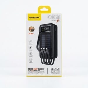 Dunspin DS-W32 Dijital Göstergeli 30000 mAh Solar Panelli 22,5W Powerbank