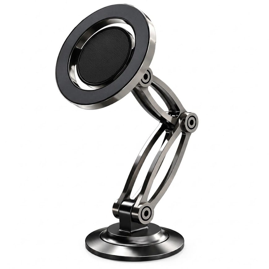 GLR HD-303 MagSafe manyetik katlanabilir metal araç ve masaüstü telefon tutucu stand