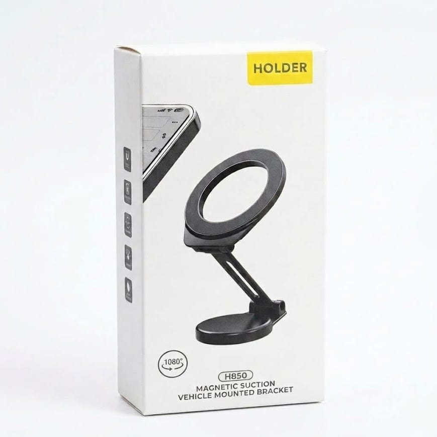GLR H850 MagSafe manyetik katlanabilir metal araç ve masaüstü telefon tutucu stand