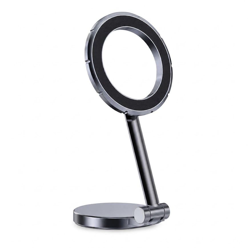 GLR UN-165 MagSafe manyetik katlanabilir metal araç ve masaüstü telefon tutucu stand