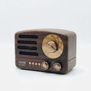 GLR NS-3380BT nostaljik ahşap görünümlü Bluetooth radyo hoparlör