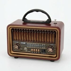 GLR NS-8069BT nostaljik ahşap görünümlü Bluetooth radyo hoparlör