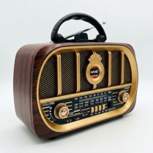 GLR NS-6687BT nostaljik ahşap görünümlü Bluetooth radyo hoparlör