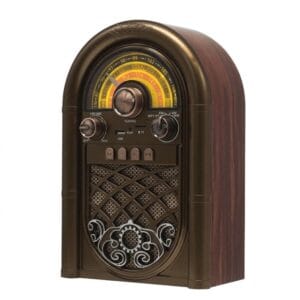 GLR R-1950BTL nostaljik ahşap görünümlü Bluetooth radyo hoparlör