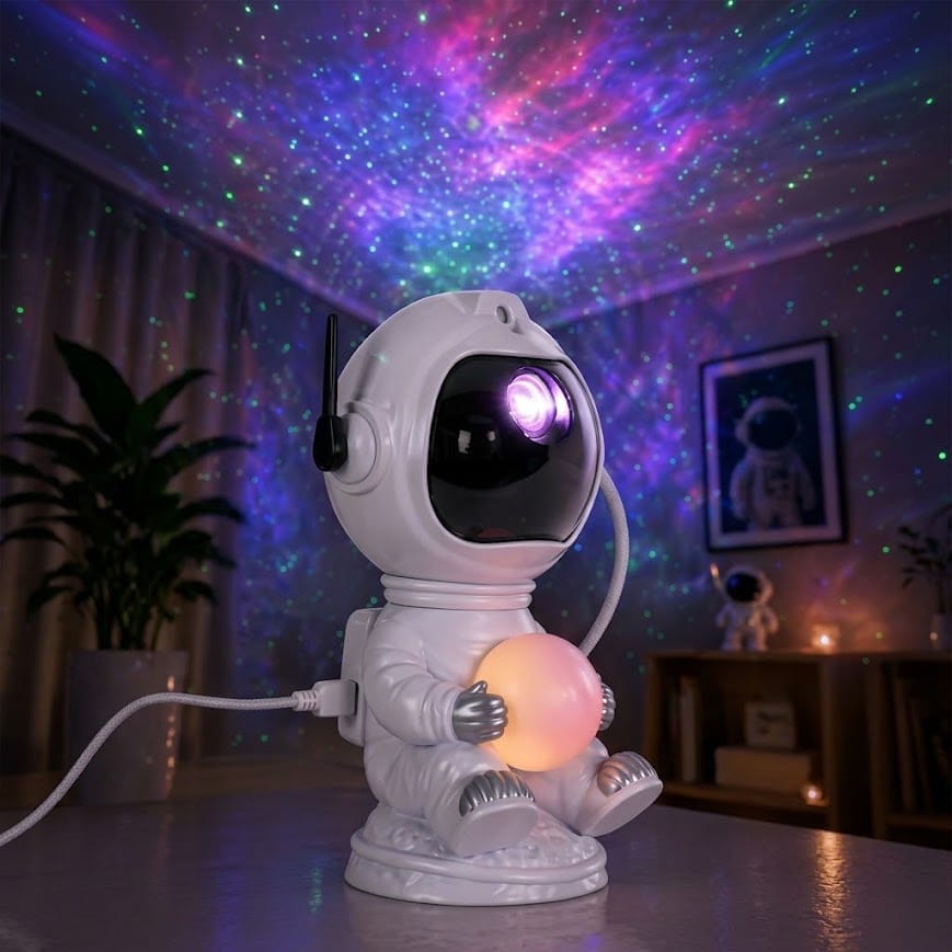 GLR MXS-005 astronot lamba tavan galaksi nebula ve yeşil lazer yıldız yansıtması