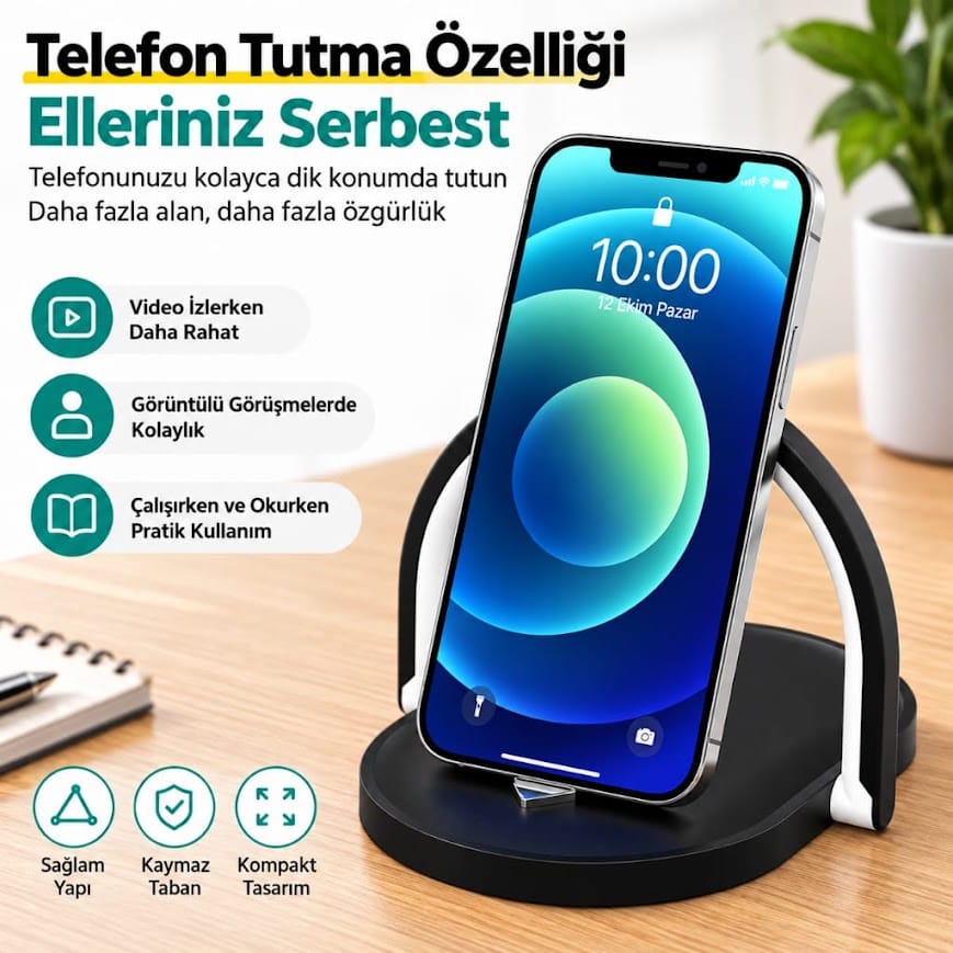 GLRTech SYJ-H038 dokunmatik kontrollü akıllı gece lambalı kablosuz şarj pedi