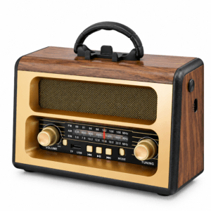 GLR RX-BT88 nostaljik ahşap görünümlü Bluetooth radyo hoparlör
