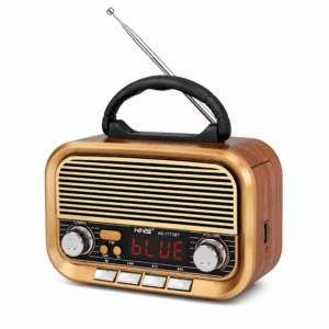 GLR NS-7773BT Dijital Ekranlı Nostaljik Görünümlü Bluetooth Radyo Hoparlör
