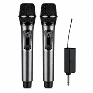 JRL WN-19 Çift El Tipi Kablosuz UHF Mikrofon Seti (Karaoke ve Sahne Mikrofonu)