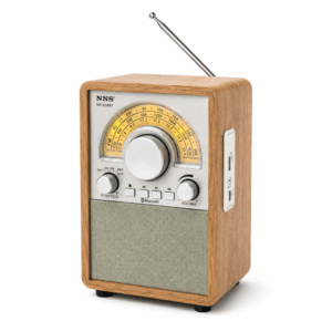 GLR NS-900BT analog saatli nostaljik görünümlü Bluetooth radyo hoparlör