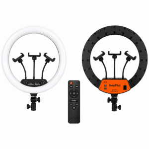 Neepho NP-14 14 inç Ring Light ışıklı 3 telefon tutuculu kumandalı profesyonel tripod