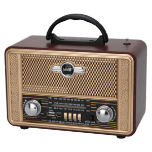 GLR NS-8098BT nostaljik ahşap görünümlü Bluetooth radyo hoparlör