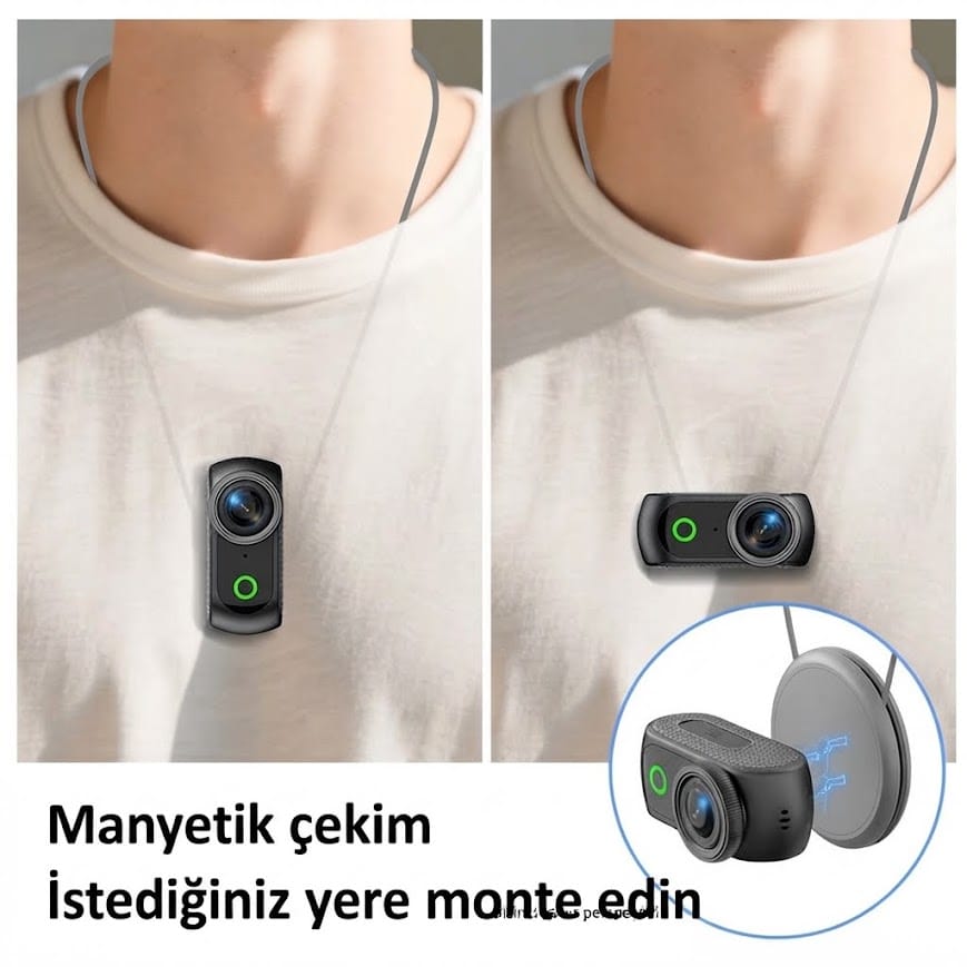 GLR LK-018 selfie ekranlı 1080P kompakt spor ve aksiyon kamerası