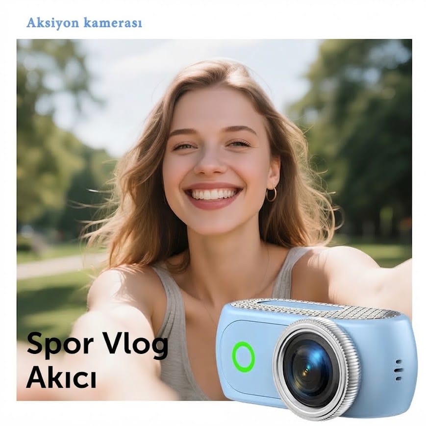 GLR LK-018 selfie ekranlı 1080P kompakt spor ve aksiyon kamerası