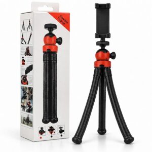 GLR A52 3 esnek bacaklı ahtapot tripod ve telefon tutucu