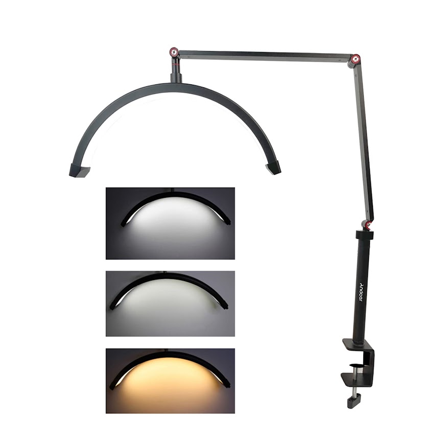 GLR HD-M3X 3 farklı ışık modlu kumandalı masaüstü LED lambası