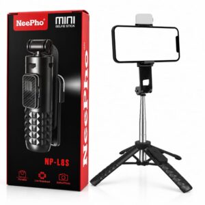 Neepho NP-L8S Bluetooth kumandalı LED ışıklı mini tripod selfie çubuğu